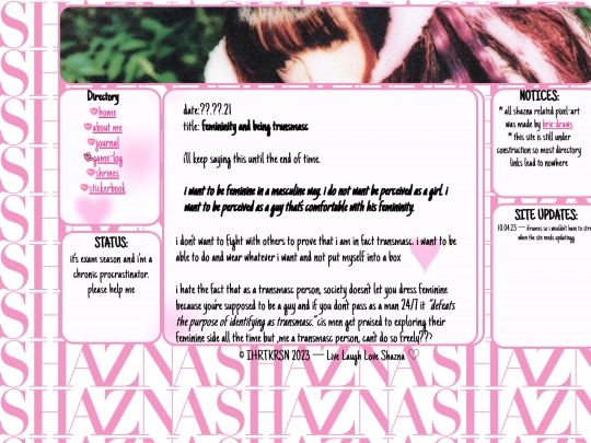 IHRTKRSN: SHAZNA LAYOUT [2023]/journal screenshot